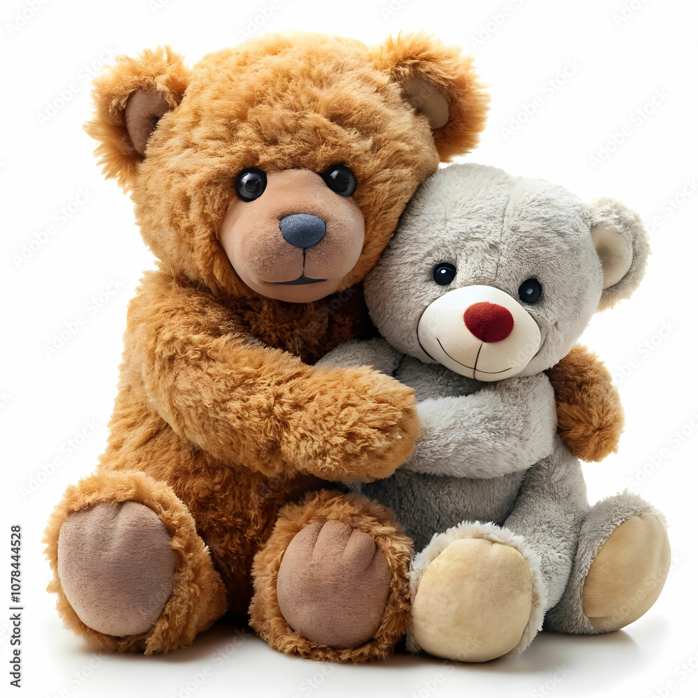one teddy bear hugs another one teddy bear hugs another