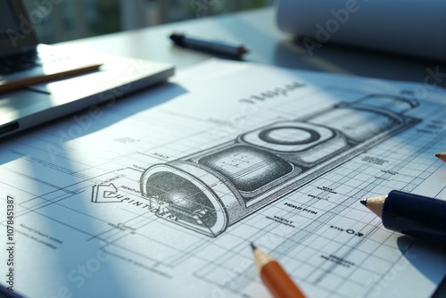 Engineering Drawing Scene