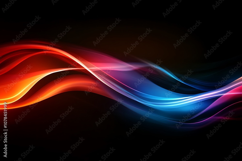 Soft glowing light effects on dark background Soft glowing light effects on dark background