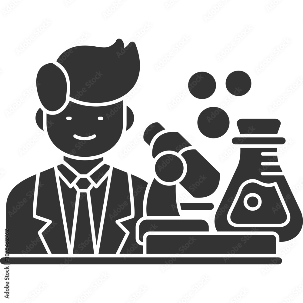 Chemical Researcher Icon