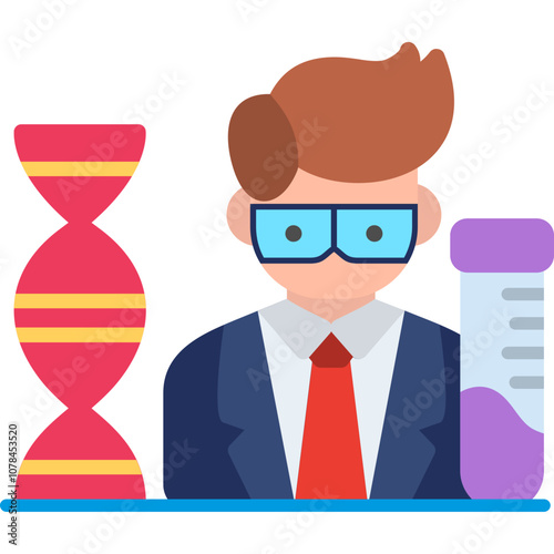 DNA Scientist Icon