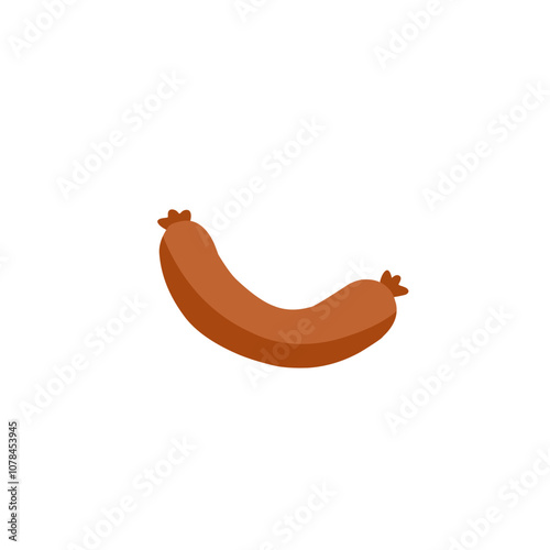 Grilled sausage vector 