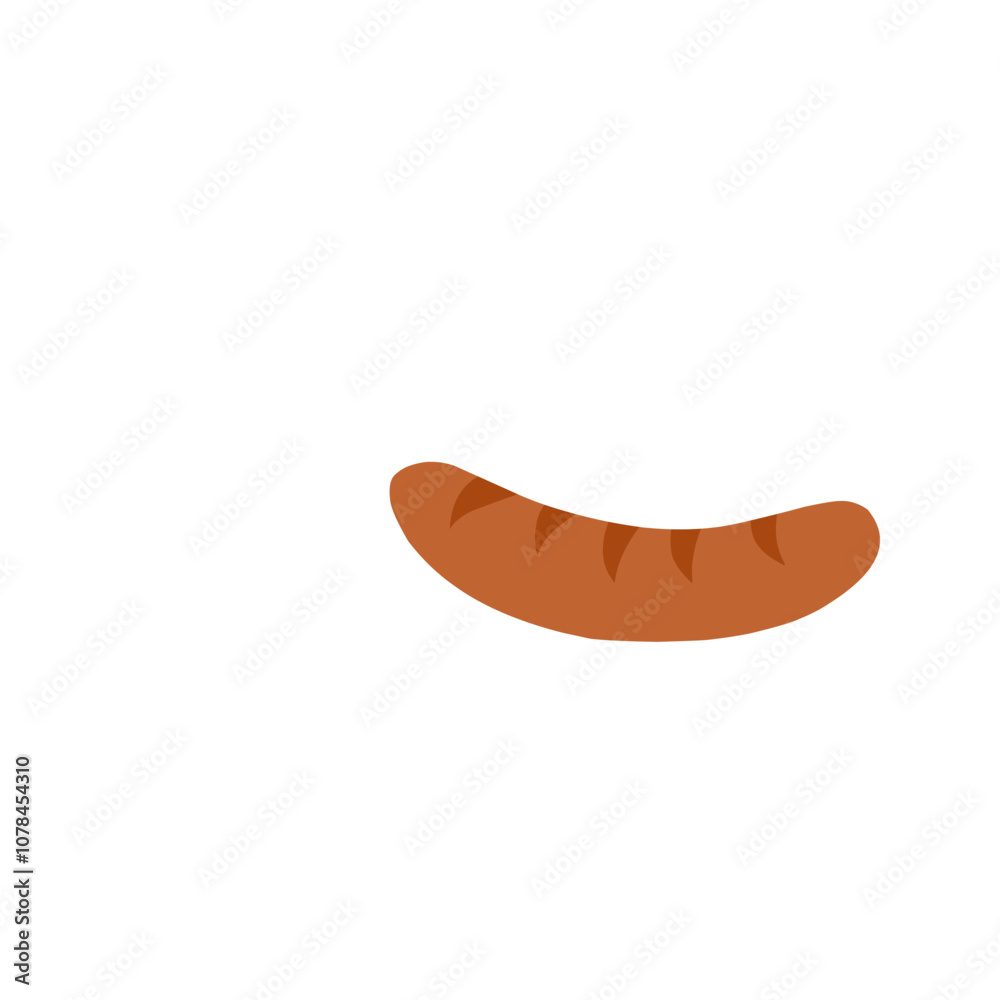 Grilled sausage vector Grilled sausage vector
