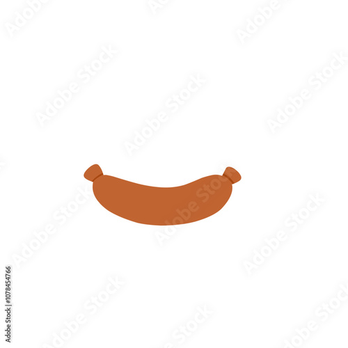 Grilled sausage vector 