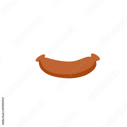 Grilled sausage vector 