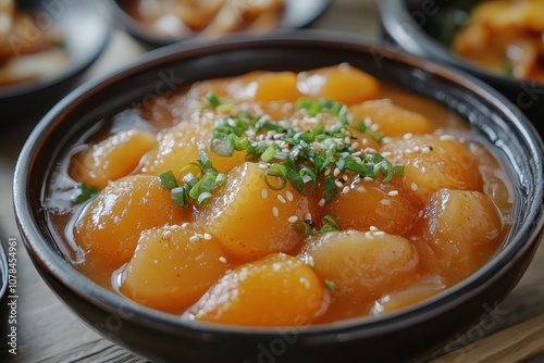 Korean sweets hangwa paired with sikhye and sujeonggwa photo