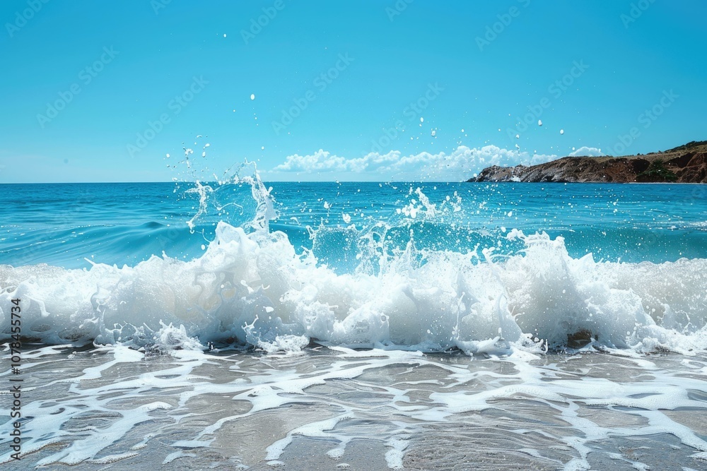 Fototapeta premium Clean water and natures waves for drinking and enjoyment.