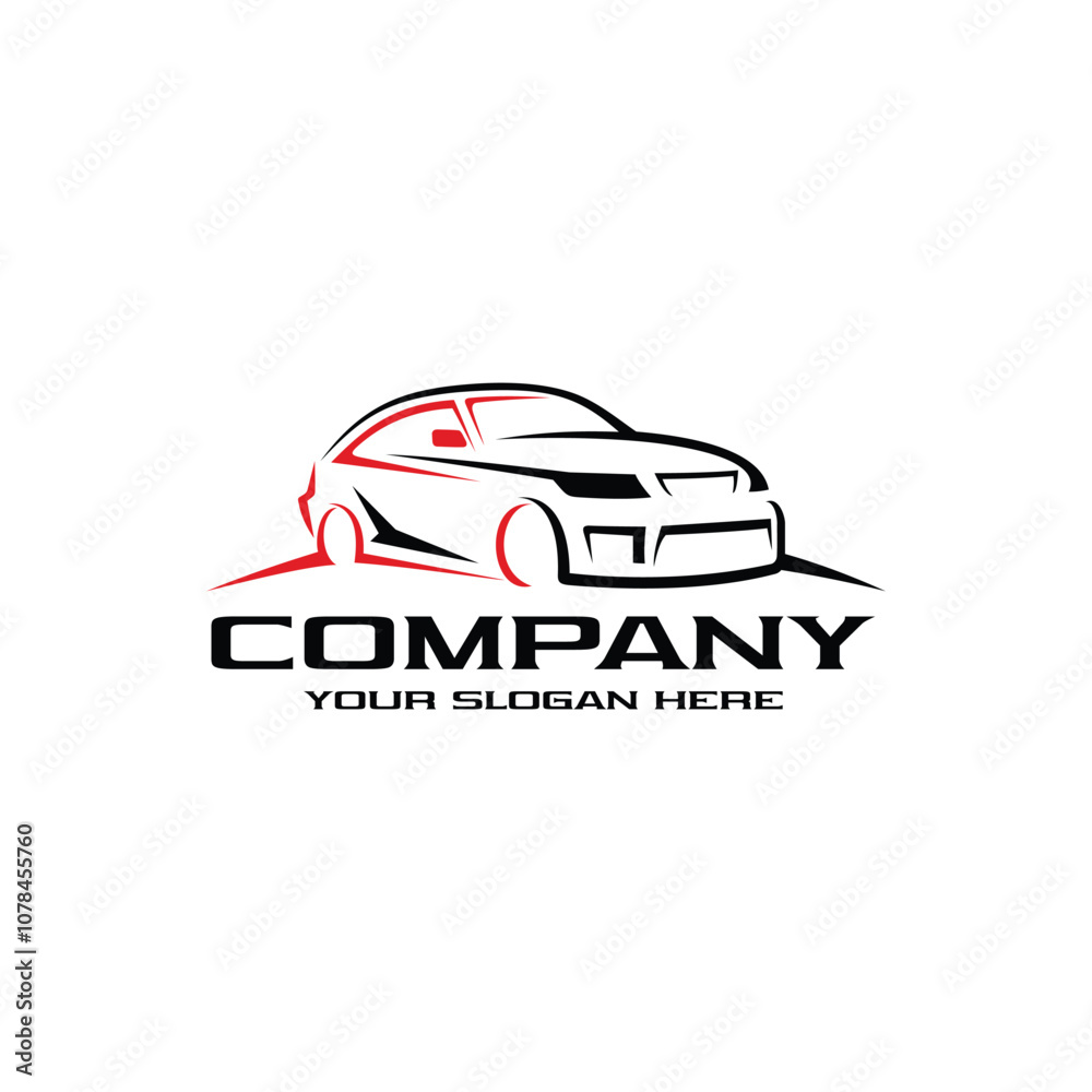 Obraz premium Car automotive logo template vector illustration