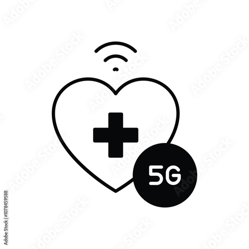 5g In Healthcare vector icon