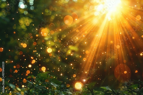 Realistic glowing light flare overlays for photo editing.