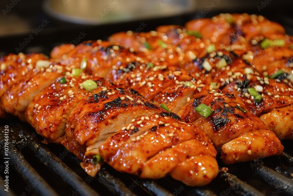 Spicy Korean grilled chicken dish Spicy Korean grilled chicken dish
