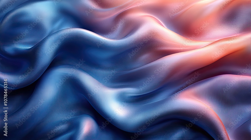 Fototapeta premium smooth wave cloth background 3d rendering