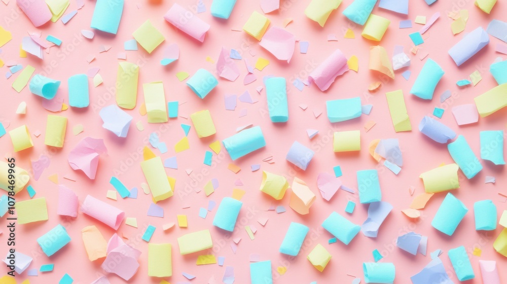 soft rainbow confetti, scattered pattern, seamless background, pastel colors, playful feel, minimalistic design, cheerful vibe soft rainbow confetti, scattered pattern, seamless background, pastel colors, playful feel, minimalistic design, cheerful vibe