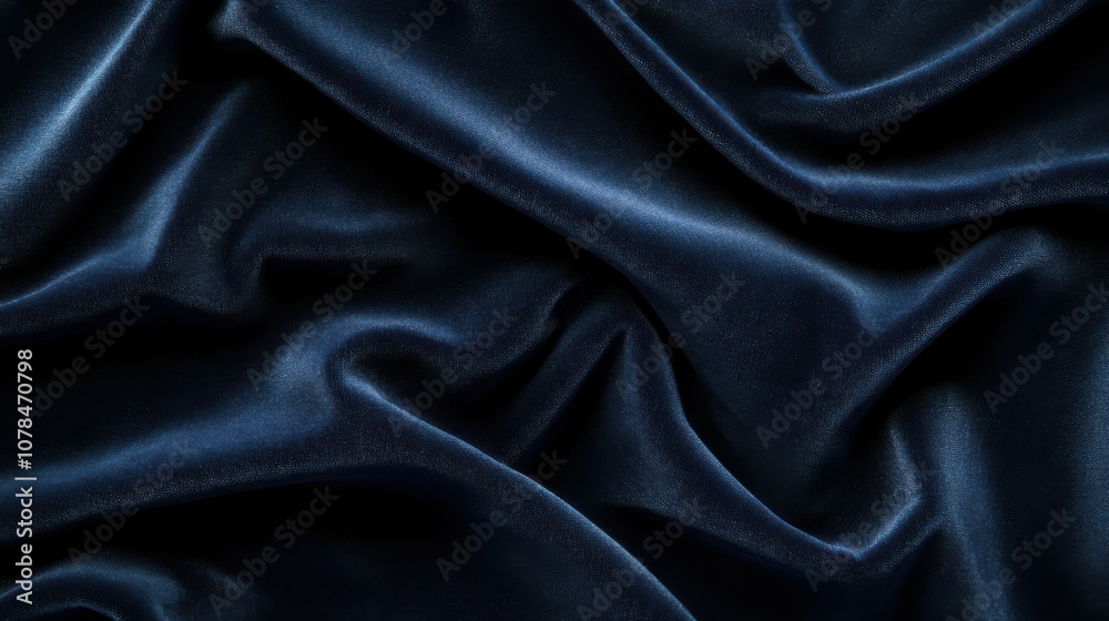 Fototapeta premium dark navy velvet texture, seamless background, smooth surface, soft lighting, high detail, deep color, minimalistic, no patterns