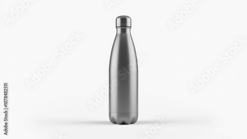 Aluminium water bottles wholesale mockup with matte finish, suitable for corporate branding.