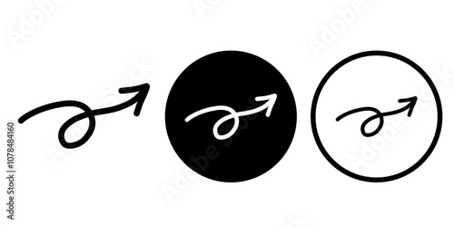 Arrows vectors icon set
