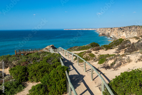 Boardwalk at Head of Bight along the Nullabor Plain photo