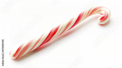 christmas candy cane isolated on white