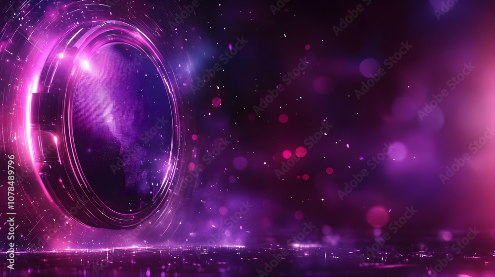 Purple and Blue Abstract Glow Background