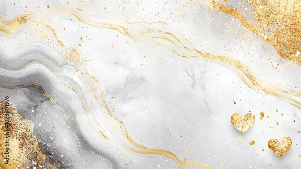 A mesmerizing marbled pattern blends soft white, deep gray, and shimmering gold, evoking elegance and sophistication, perfect for festive occasions and creative projects. A mesmerizing marbled pattern blends soft white, deep gray, and shimmering gold, evoking elegance and sophistication, perfect for festive occasions and creative projects.