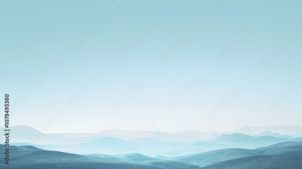 Simple background featuring a cinematic panorama AI generated illustration Simple background featuring a cinematic panorama AI generated illustration