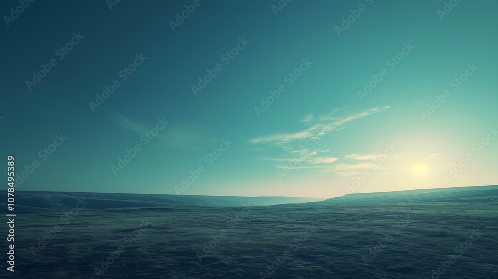 Obraz premium Simple background featuring a cinematic panorama AI generated illustration