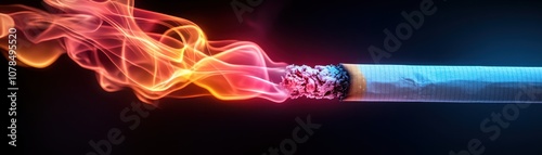 Wallpaper Mural Cigarette smoke in colorful motion Torontodigital.ca