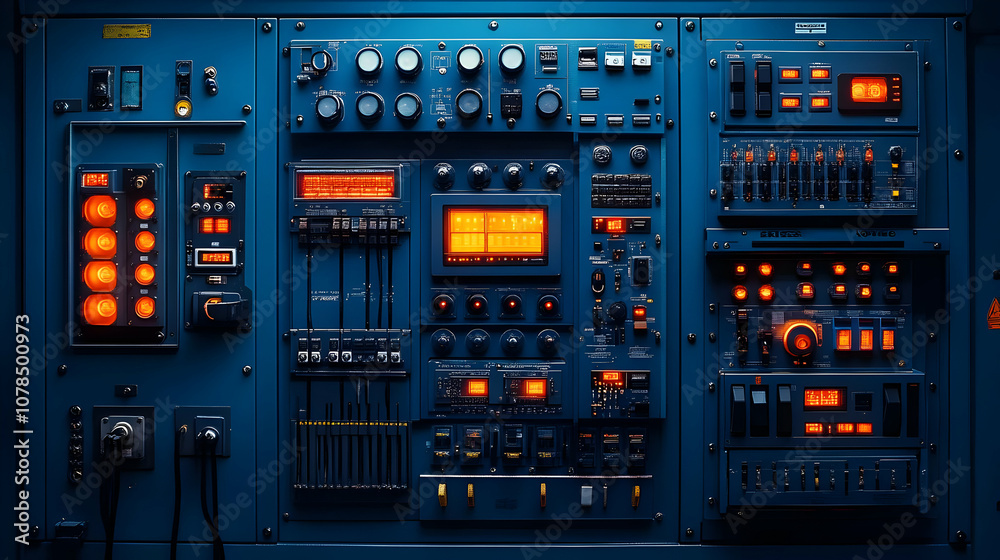 Futuristic Control Panel Illustration Futuristic Control Panel Illustration