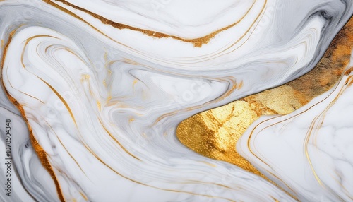 abstract background creative texture of white marble with gold veins artistic paint marbling artificial fashionable stone marbled surface generative ai
