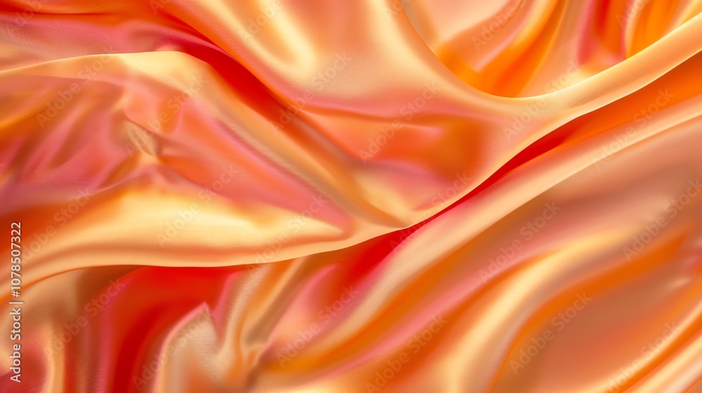 Smooth, silky, peach-colored fabric. Smooth, silky, peach-colored fabric.