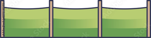 Illustration of silt fences used for erosion control.