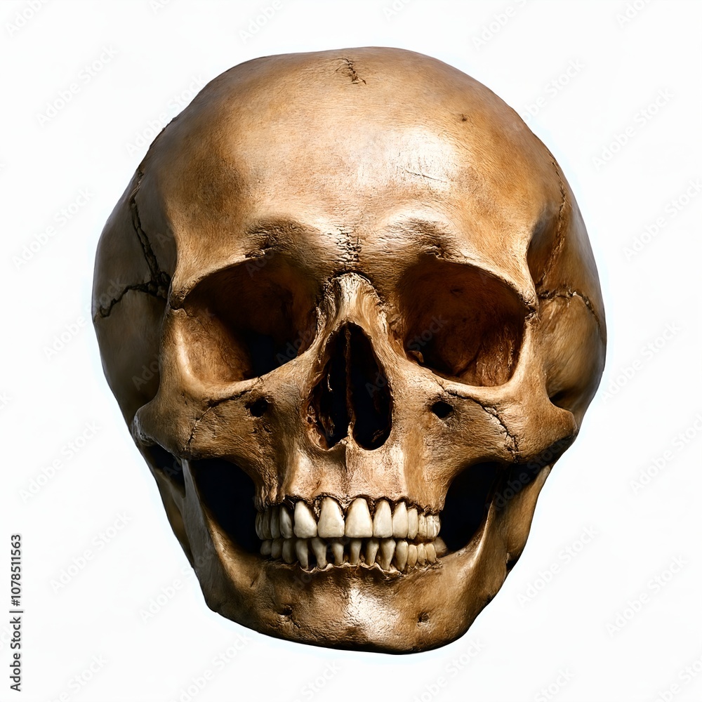 Fototapeta premium Number 0 made of skull