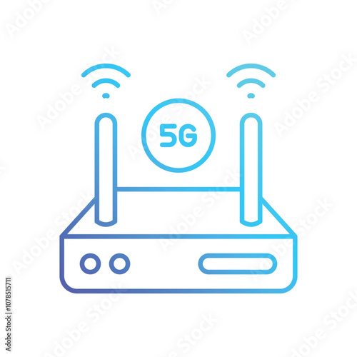 5g Wi-fi Router vector icon