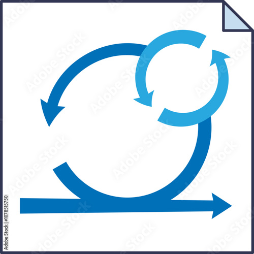 AgileTaskCard concept with iterative cycle arrows symbolizing continuous improvement.