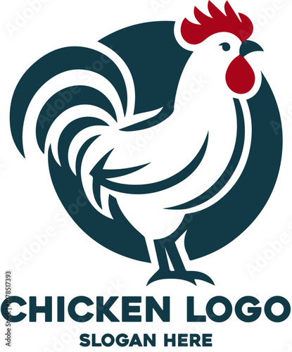 chicken logotype illustrated