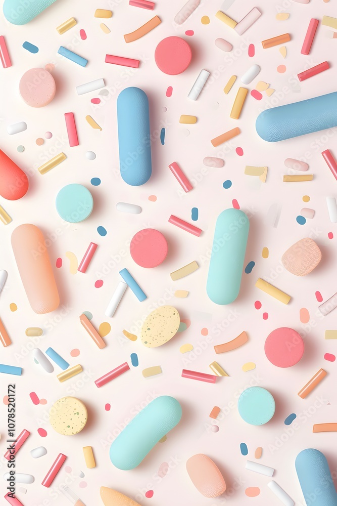 Soft and cute D abstract pastel colored dash pattern AI generated illustration Soft and cute D abstract pastel colored dash pattern AI generated illustration