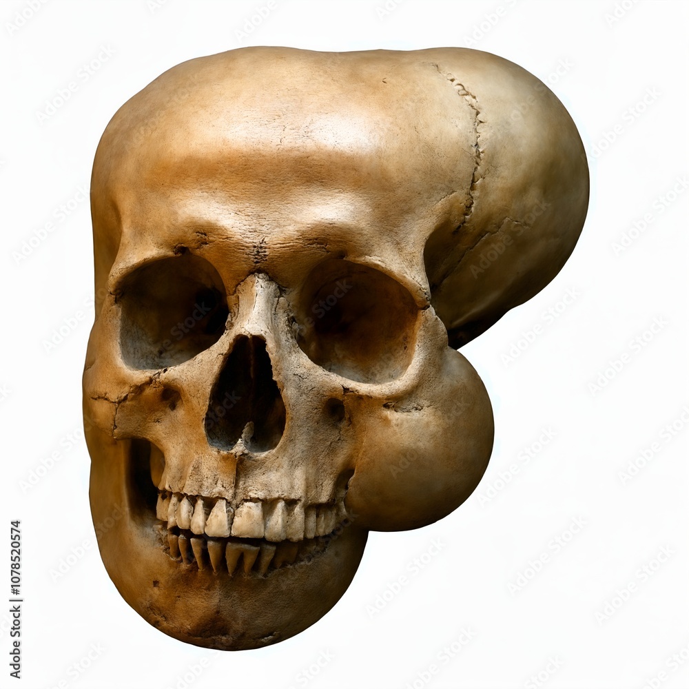 Obraz premium Letter F made of skull