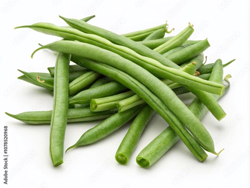 Fresh Green Beans Isolated on White Background for Culinary and Healthy Eating Concepts, Perfect for Recipe Books, Food Blogs, and Nutrition Articles Fresh Green Beans Isolated on White Background for Culinary and Healthy Eating Concepts, Perfect for Recipe Books, Food Blogs, and Nutrition Articles