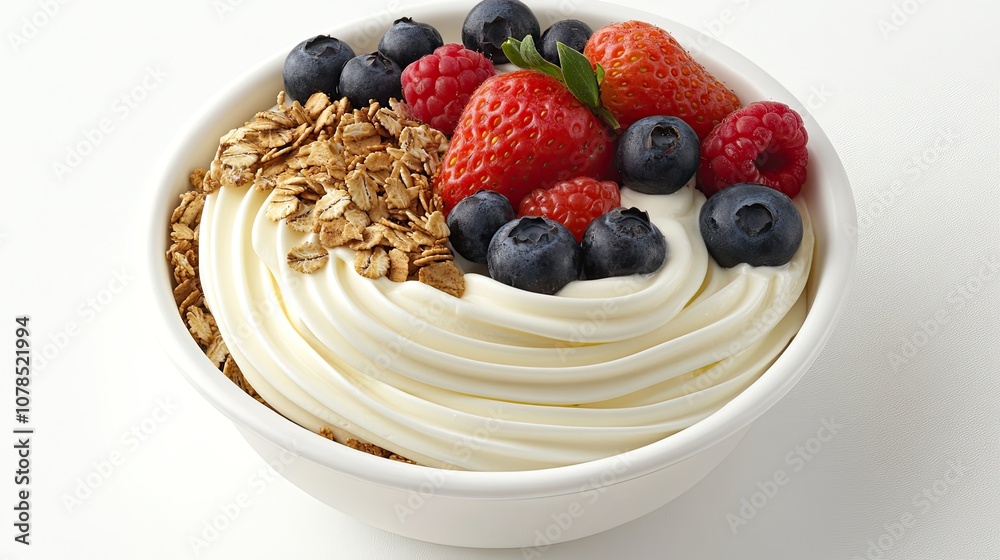Delicious Yogurt Bowl with Fresh Berries and Crunchy Granola for a Wholesome Breakfast or Snack Option that Boosts Health and Vitality Delicious Yogurt Bowl with Fresh Berries and Crunchy Granola for a Wholesome Breakfast or Snack Option that Boosts Health and Vitality