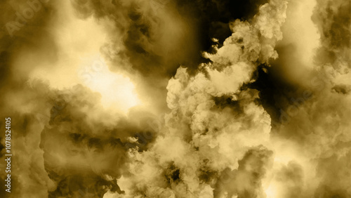 Abstract dark yellow watercolor background. Old dark yellow watercolor paper texture background. Close-up detail of old paper texture background.