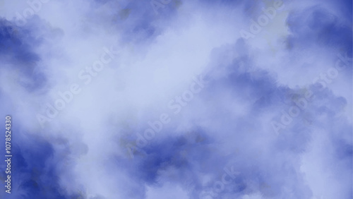 Blue watercolor background with soft textures. Abstract background with sky blue watercolor, dark blue background with a splash of bright.