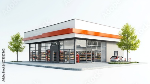 Modern Convenience Store Facade