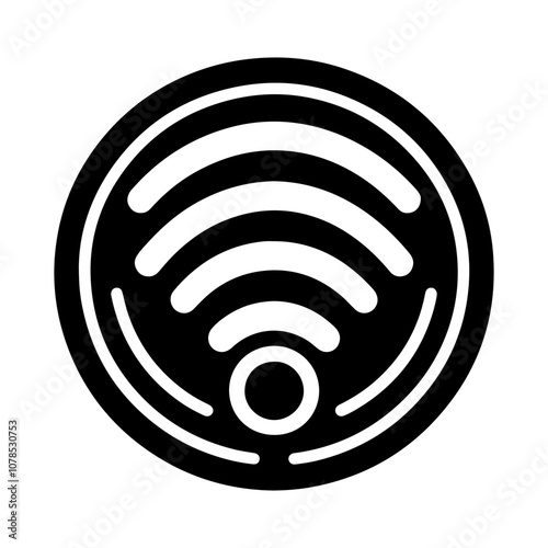 Wi-Fi icon silhouette vector Wifi wireless internet signal on a white background