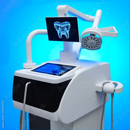 Dental X-ray Machine: A device designed to image teeth and jaw structures, helping identify hidden cavities, bone loss, and various dental issues for effective treatment.