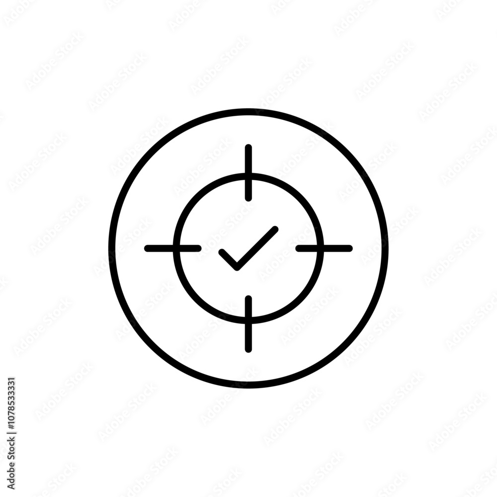 Accuracy icon Outline vector for web ui Accuracy icon Outline vector for web ui