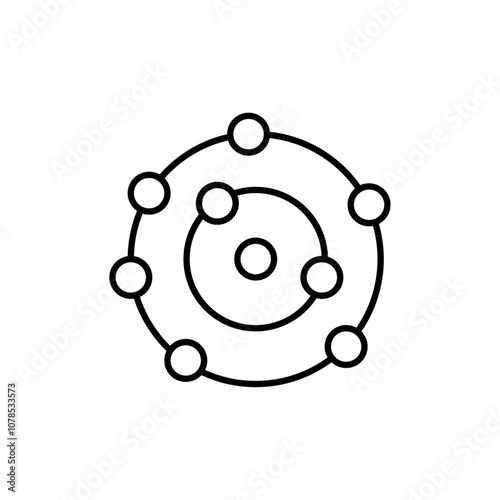 Antioxidant icon Outline vector for web ui