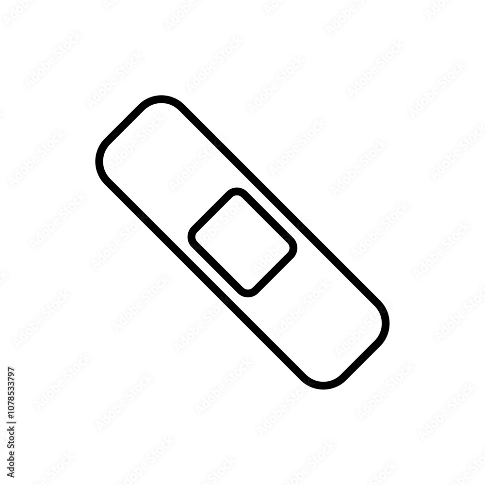 Bandage Icon Outline vector for web ui Bandage Icon Outline vector for web ui