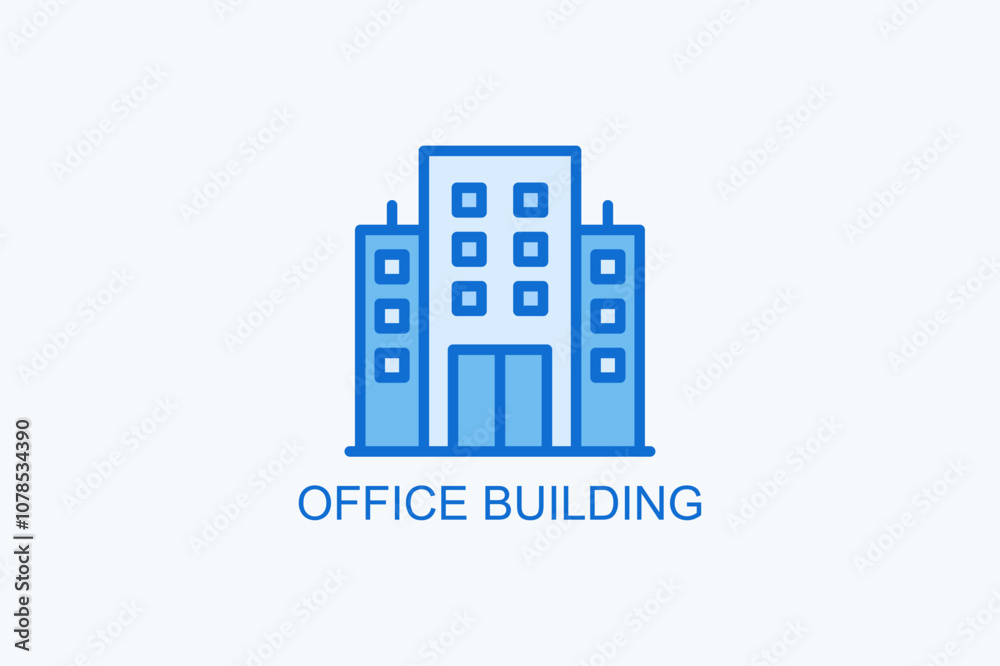Office Building Vector Icon Or Logo Illustration Office Building Vector Icon Or Logo Illustration