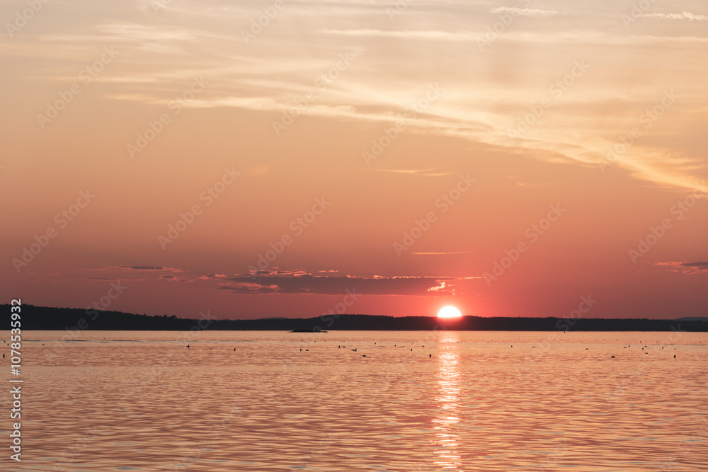 sunset on the sea sunset on the sea