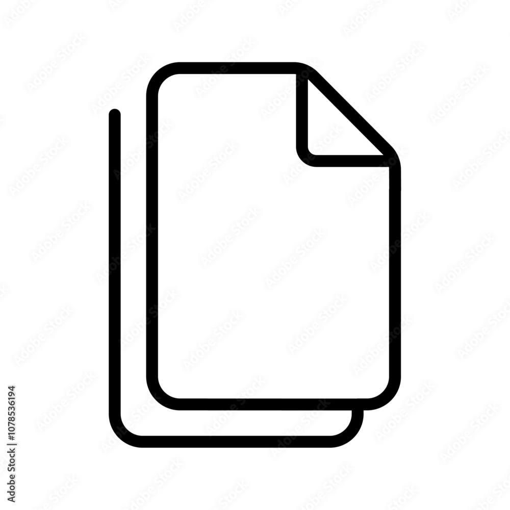 Duplicate icon Outline vector for web ui Duplicate icon Outline vector for web ui